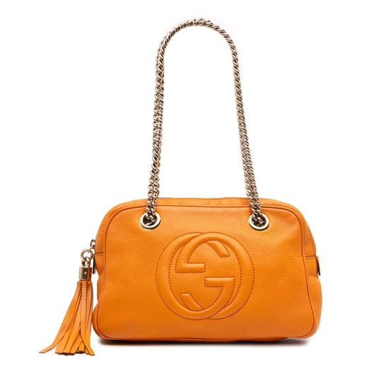 Bolso de Hombro Soho de Cuero con Cadena - Image 1