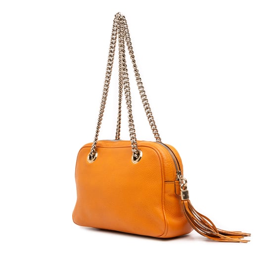 Bolso de Hombro Soho de Cuero con Cadena - Image 2