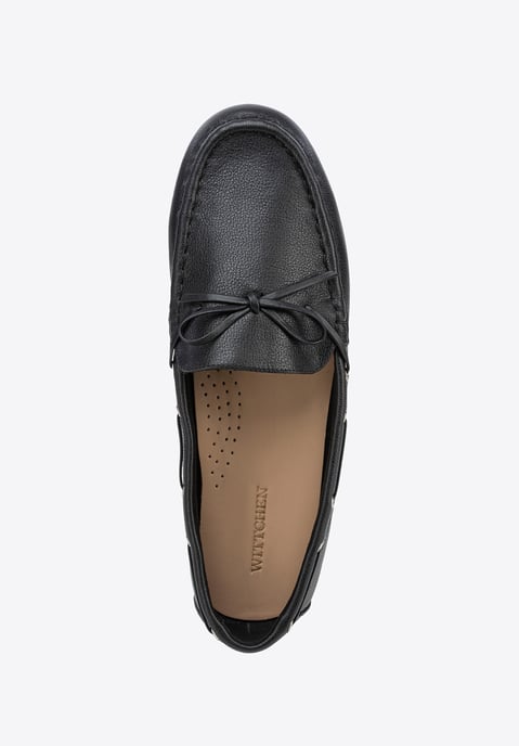Mocasines de piel para mujer Wittchen con correa en piel natural negra - Image 5