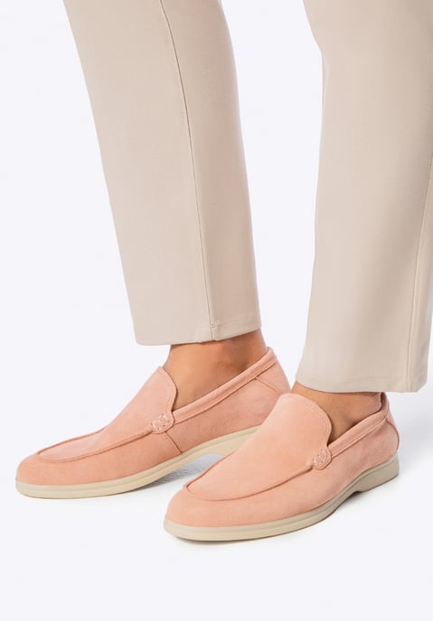 Mocasines Wittchen para hombre de piel de ante auténtica, color rosa - Image 2