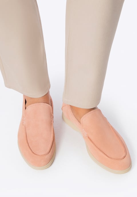 Mocasines Wittchen para hombre de piel de ante auténtica, color rosa - Image 3