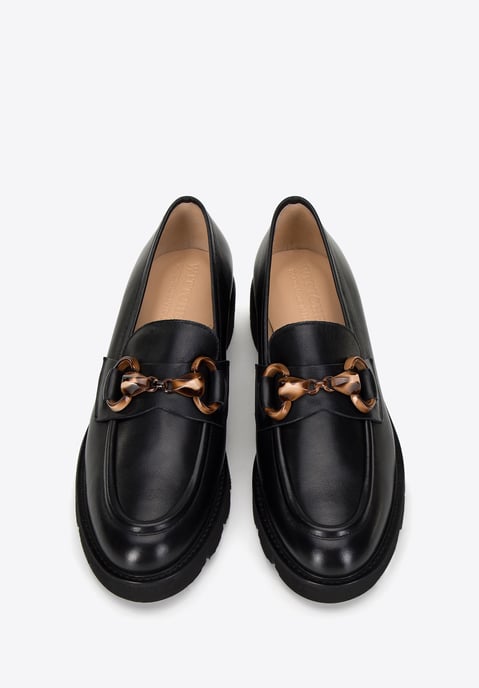 Mocasines de piel para mujer Wittchen con plataforma y hebilla - Image 2