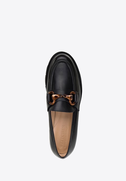Mocasines de piel para mujer Wittchen con plataforma y hebilla - Image 4