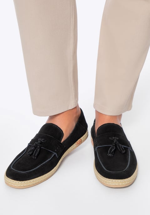 Mocasines de ante negro con borlas para hombre de Wittchen - Image 2