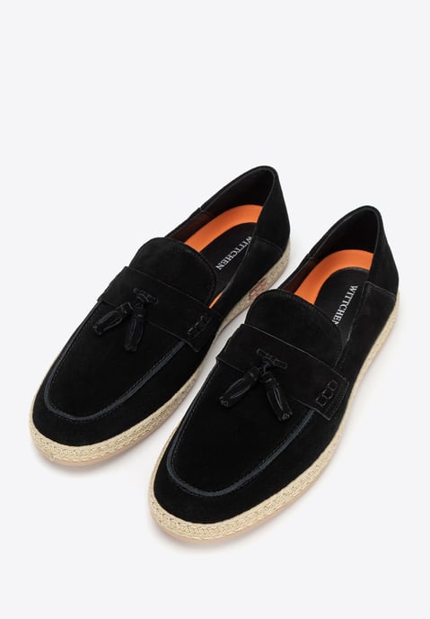 Mocasines de ante negro con borlas para hombre de Wittchen - Image 3