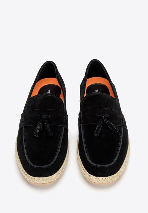 Mocasines de ante negro con borlas para hombre de Wittchen - Image 4