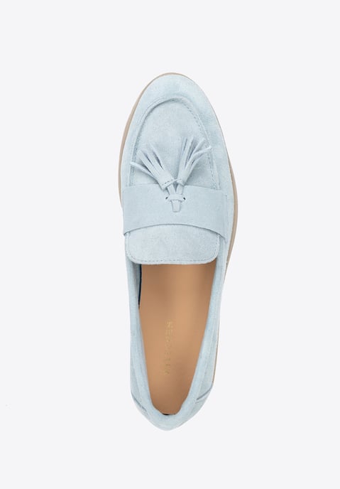 Mocasines de ante con borlas azules para mujer de Wittchen - Image 5
