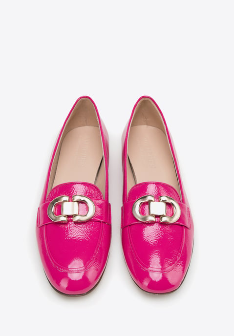Mocasines de charol para mujer Wittchen con hebilla decorativa, color rosa - Image 2