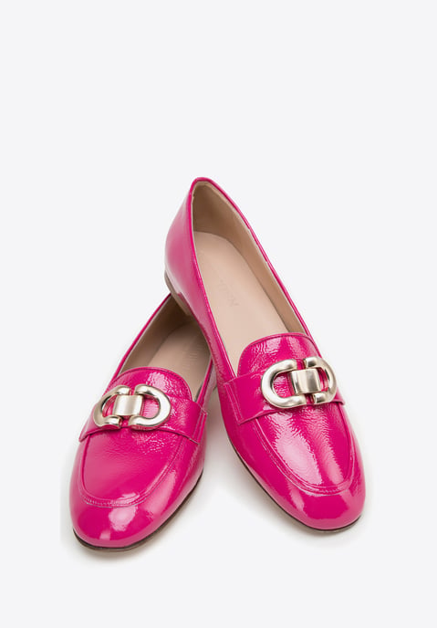 Mocasines de charol para mujer Wittchen con hebilla decorativa, color rosa - Image 3