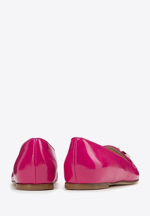 Mocasines de charol para mujer Wittchen con hebilla decorativa, color rosa - Image 4