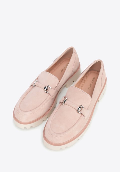 Mocasines de ante con hebilla para mujer Wittchen en color rosa - Image 2