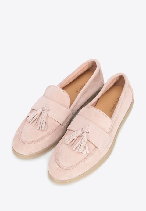 Mocasines de ante con borla para mujer de Wittchen en color rosa - Image 2