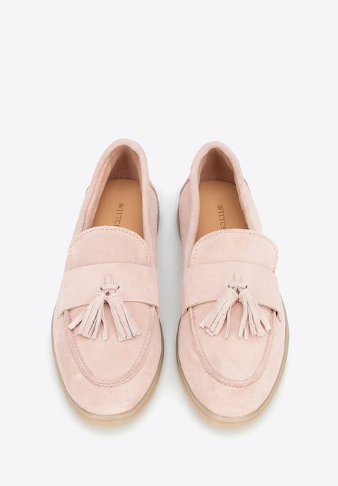 Mocasines de ante con borla para mujer de Wittchen en color rosa - Image 3