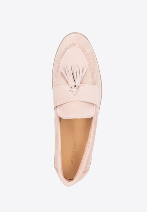 Mocasines de ante con borla para mujer de Wittchen en color rosa - Image 5
