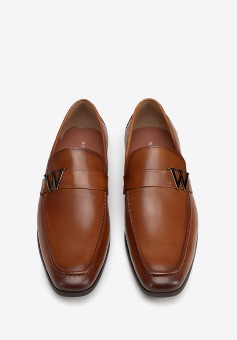 Mocasines Wittchen de piel auténtica para hombre con logotipo metálico - Image 4