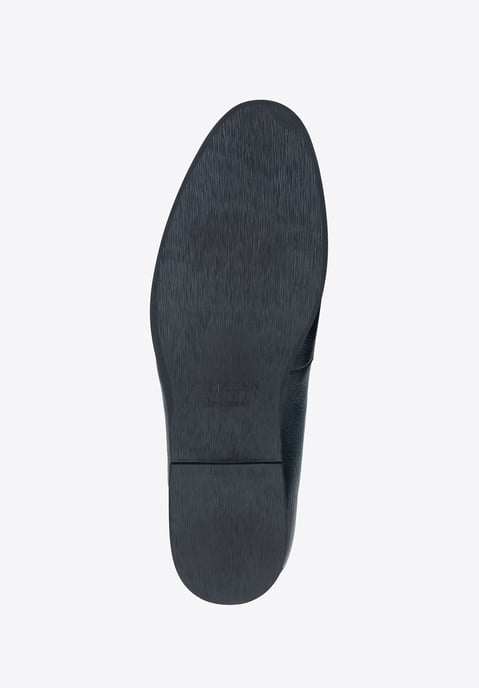 Mocasines de piel para hombre Wittchen con borla, azul marino - Image 5