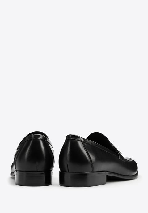 Mocasines Wittchen de piel auténtica para hombre con logotipo metálico en color - Image 5