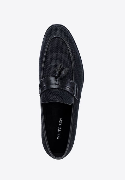 Mocasines negros con borlas para hombre de Wittchen, piel auténtica - Image 5