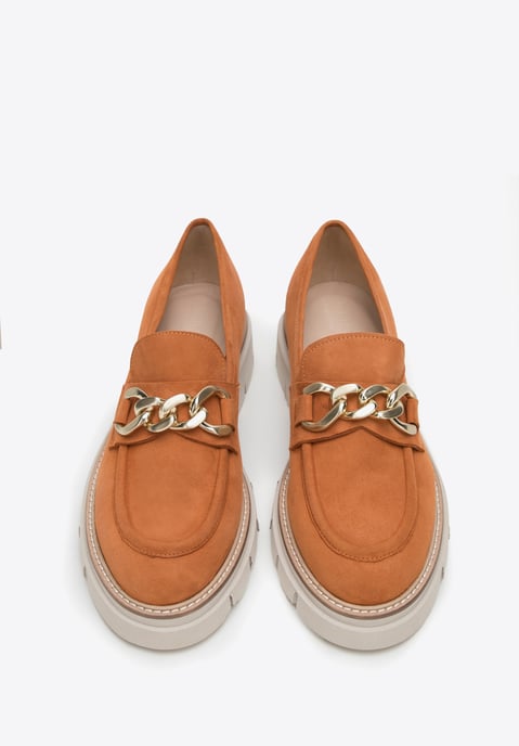 Mocasines de ante para mujer Wittchen con cadena en la plataforma - Image 2