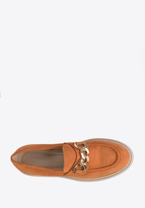 Mocasines de ante para mujer Wittchen con cadena en la plataforma - Image 4