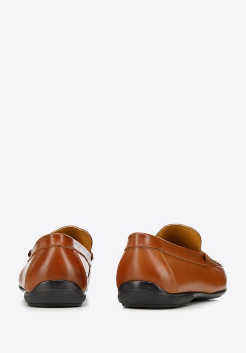 Mocasines de piel Wittchen para hombre con borlas, marrón - Image 4