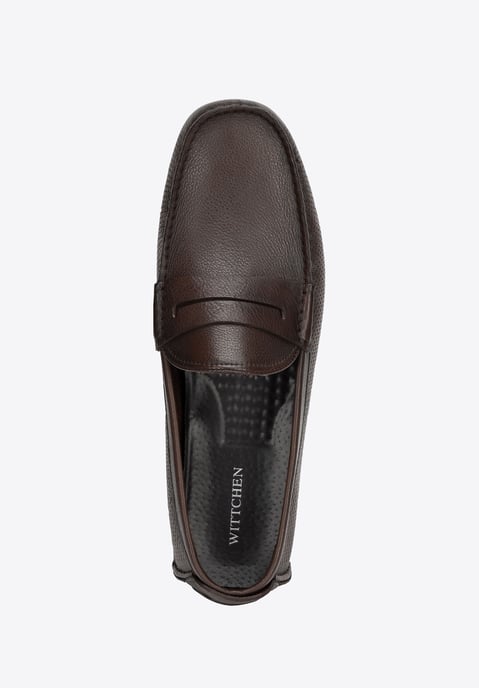 Zapatos de piel sin cordones para hombre Wittchen, piel natural marrón - Image 5