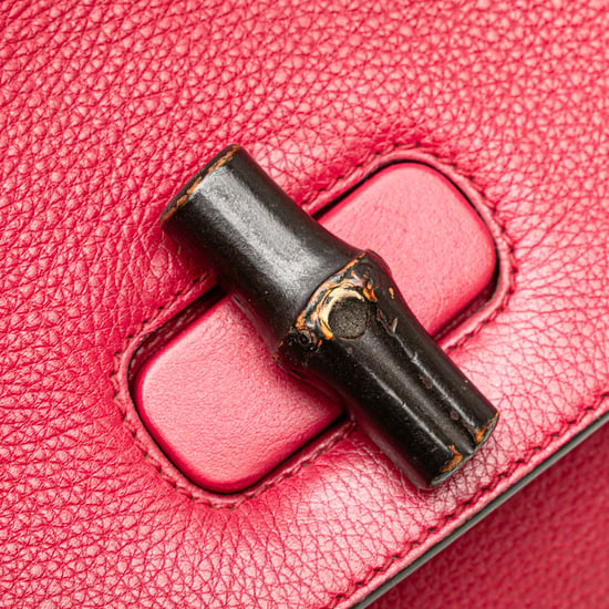 Bolso de Cuero con Asa de Bambú - Image 5