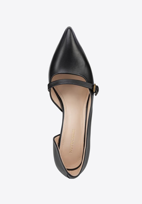 Zapatos de salón de piel para mujer Wittchen con correa en piel natural negra - Image 5