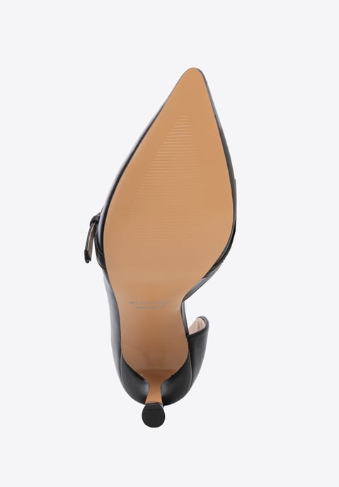Zapatos de salón de piel para mujer Wittchen con correa en piel natural negra - Image 6