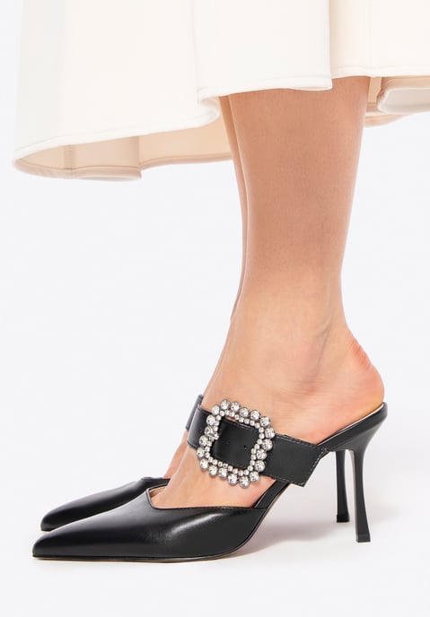 Zapatos de tacón de aguja Wittchen para mujer, color negro y natural. - Image 1