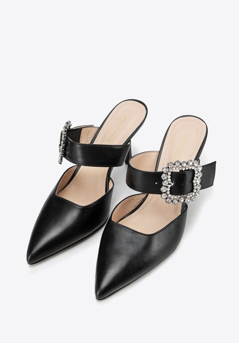 Zapatos de tacón de aguja Wittchen para mujer, color negro y natural. - Image 2