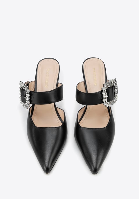 Zapatos de tacón de aguja Wittchen para mujer, color negro y natural. - Image 3