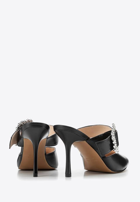 Zapatos de tacón de aguja Wittchen para mujer, color negro y natural. - Image 4