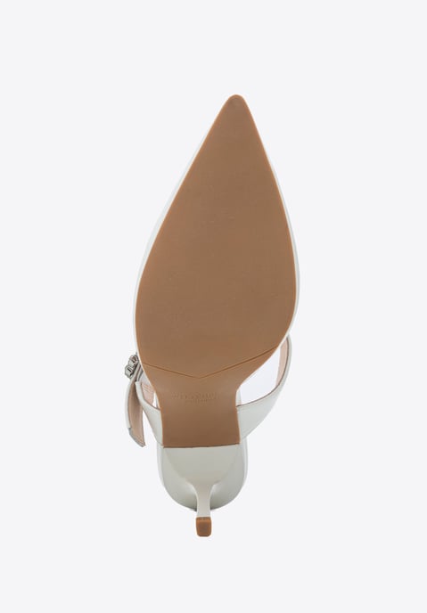 Zapatos de tacón de aguja Wittchen para mujer, color blanco y natural. - Image 6