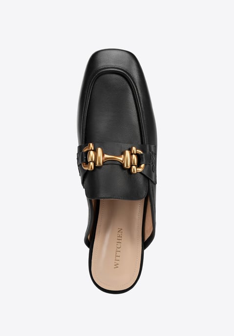 Mocasines de piel para mujer Wittchen con tacón abierto - Image 6