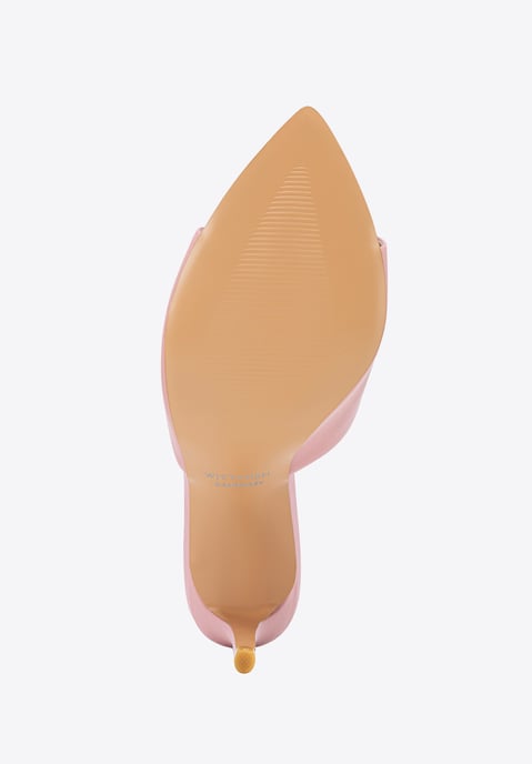 Mules de tacón de piel rosa para mujer de Wittchen - Image 6