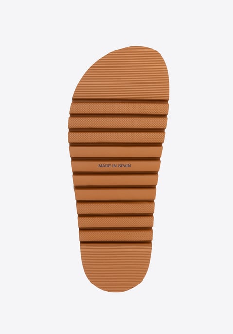Chanclas de piel para mujer Wittchen con detalles metálicos en marrón y piel - Image 6