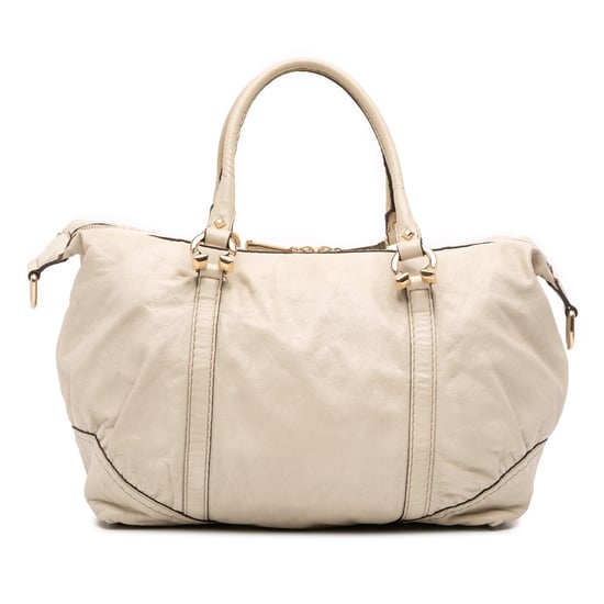 Bolso de mano de cuero tipo satchel - Image 1