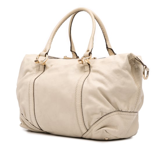 Bolso de mano de cuero tipo satchel - Image 2