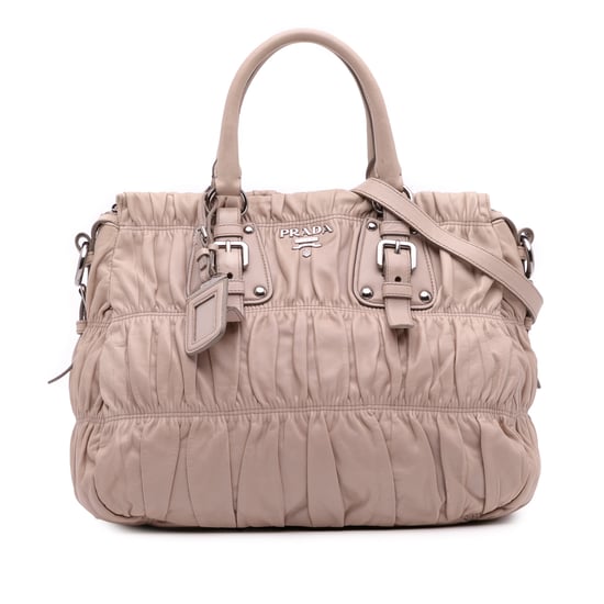 Bolso de Mano Bauletto de Tela - Image 1