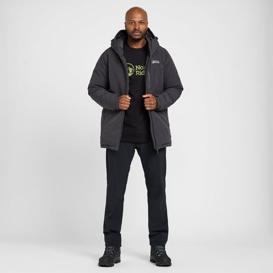 North Ridge Men's Domain Waterproof Parka, Grey - Image 3