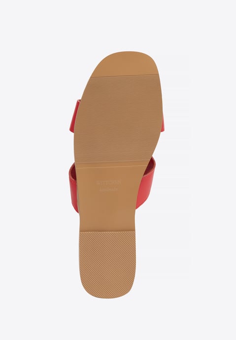 Sandalias Wittchen de piel para mujer en forma de H, color rojo - Image 6
