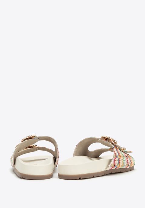 Pantuflas Wittchen para mujer de rafia sintética multicolor, material sintético - Image 5