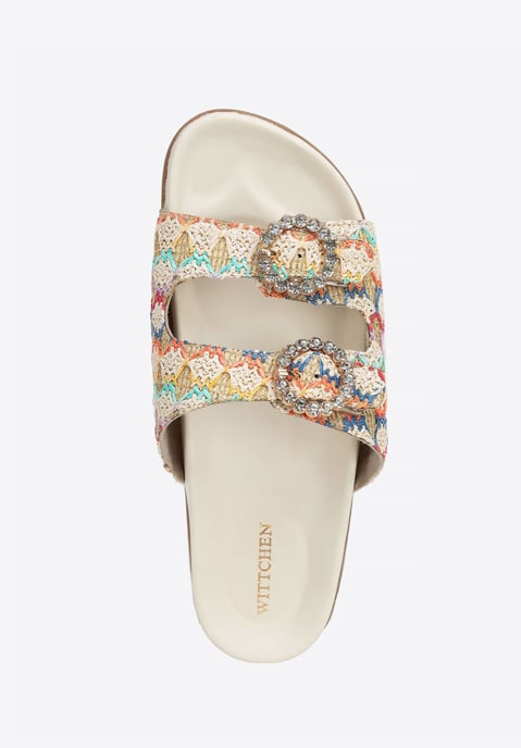 Pantuflas Wittchen para mujer de rafia sintética multicolor, material sintético - Image 6