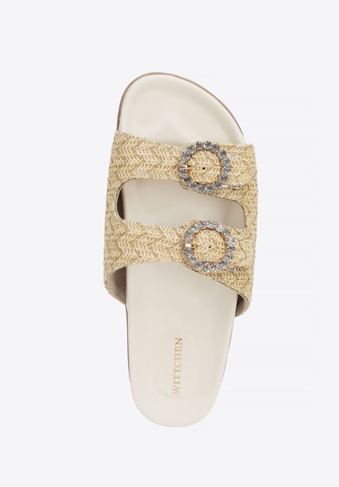 Sandalias Wittchen de rafia sintética para mujer en beige - Image 6