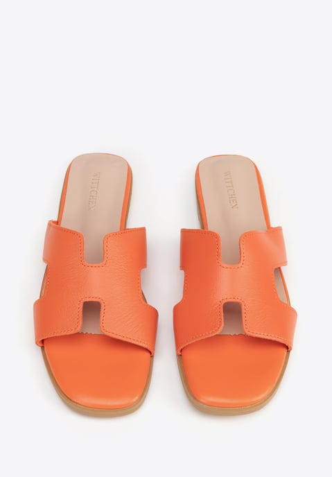 Sandalias Wittchen de piel con forma de H para mujer - Image 4