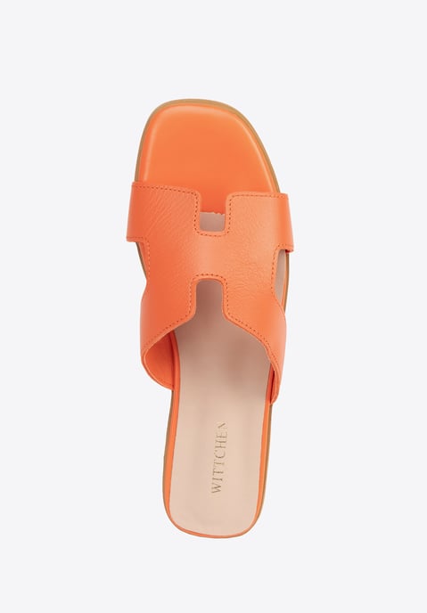Sandalias Wittchen de piel con forma de H para mujer - Image 6