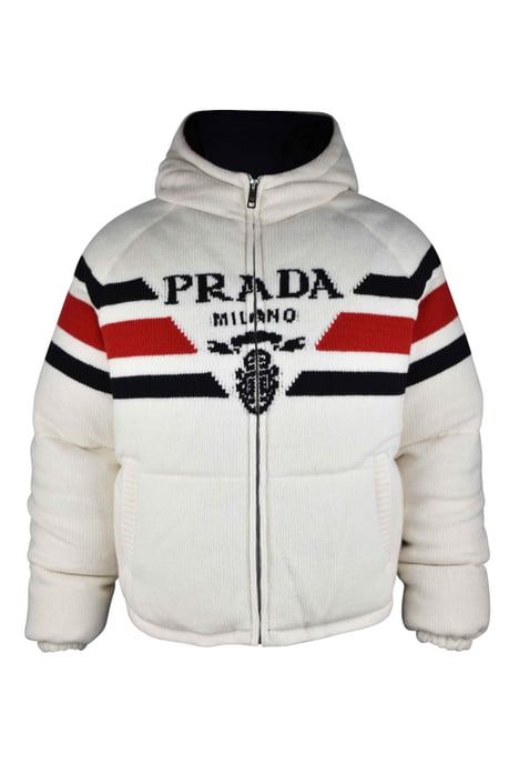 Prada Chaqueta de pluma Blanco - Image 1