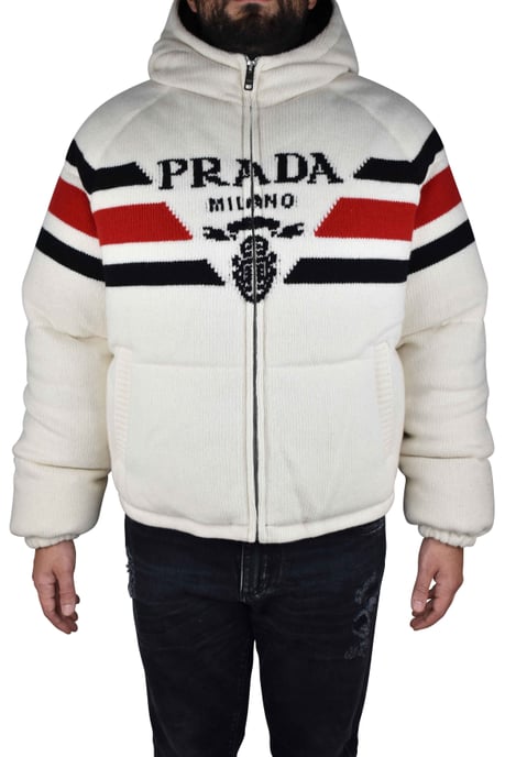 Prada Chaqueta de pluma Blanco - Image 2