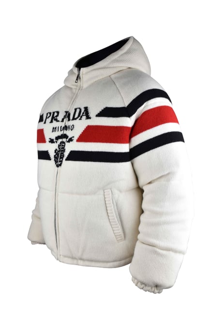 Prada Chaqueta de pluma Blanco - Image 4